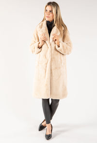 Longline Faux Fur Coat