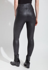 Textured Leather Legging