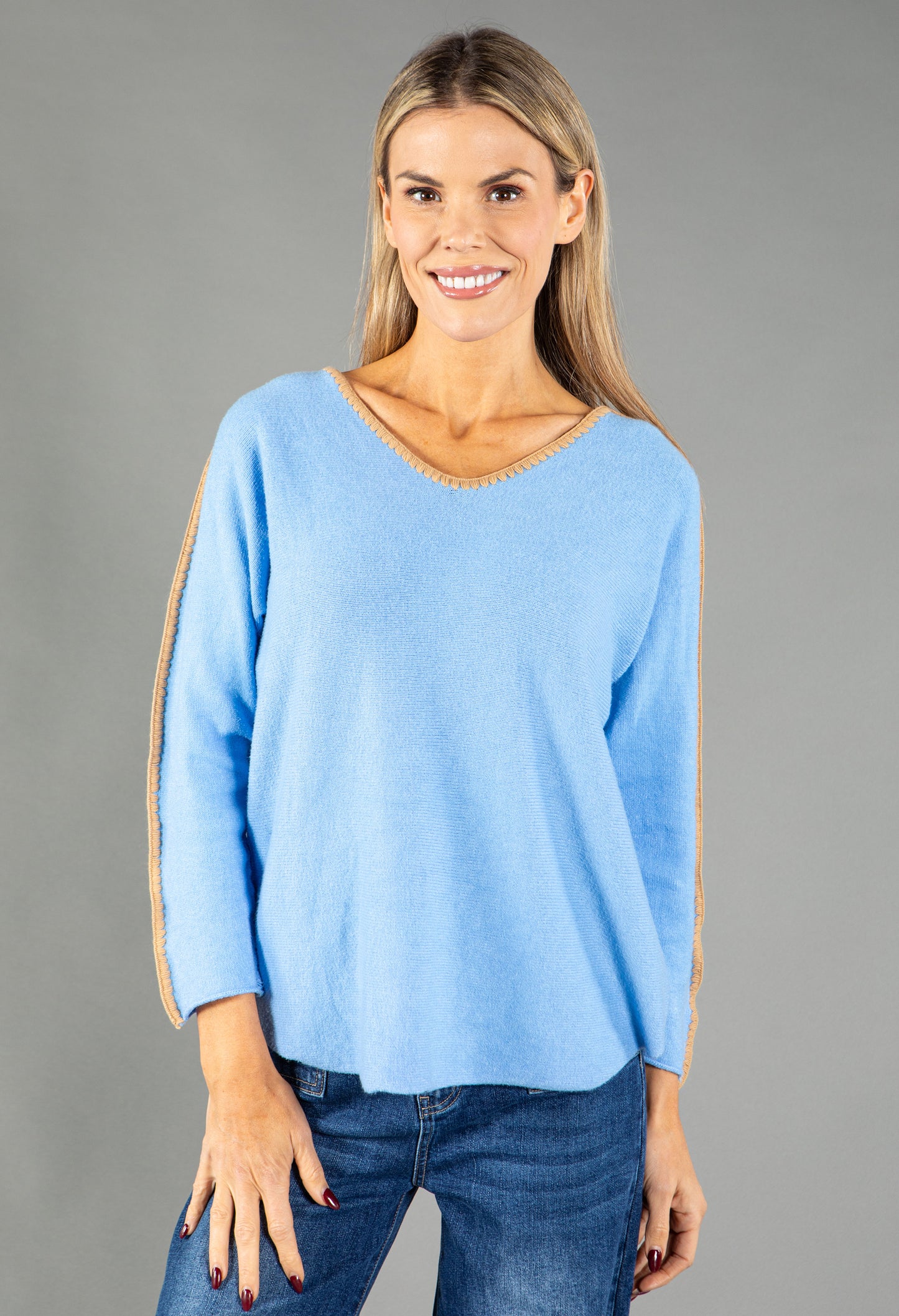 Blanket Stitch Pullover