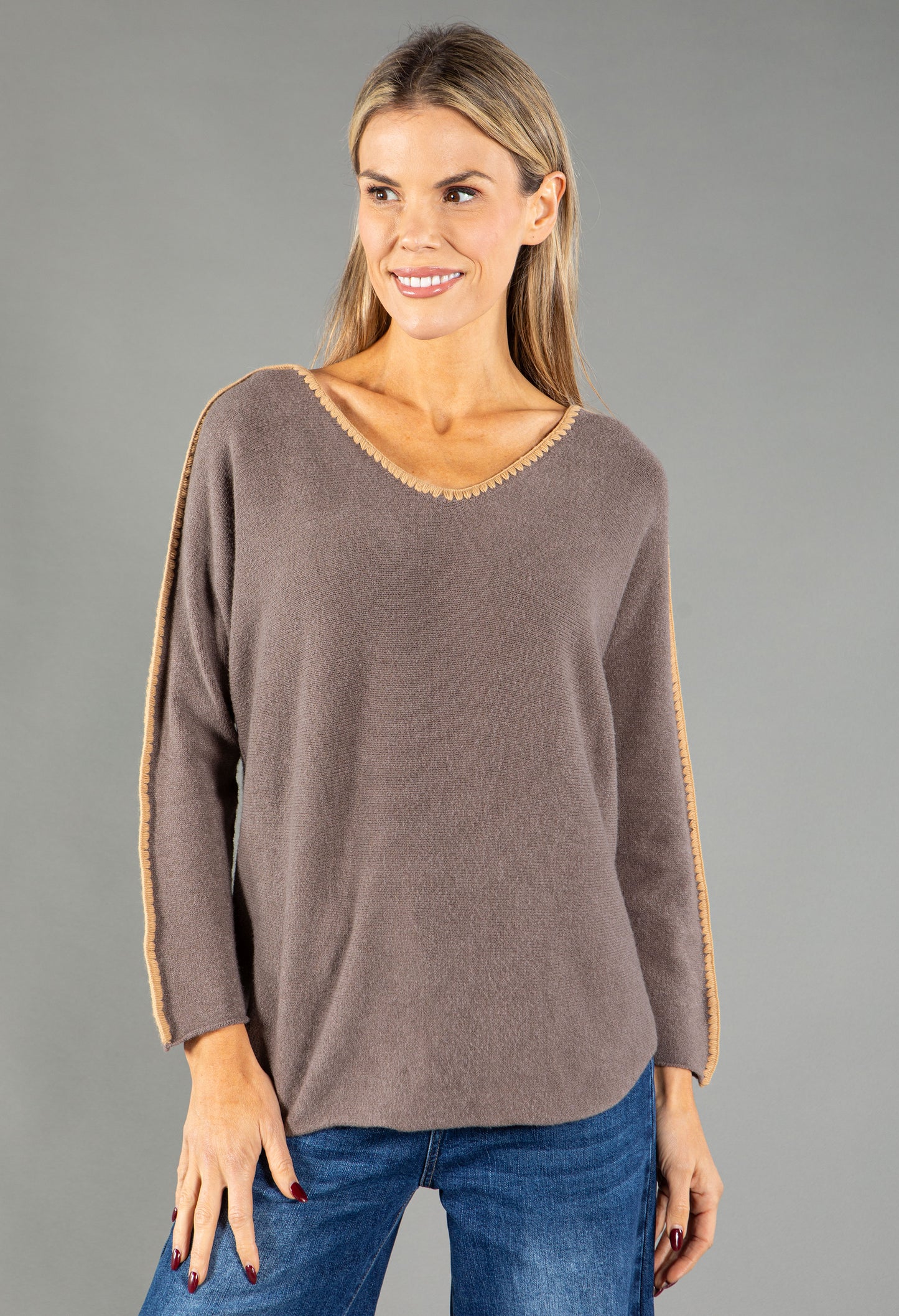 Blanket Stitch Pullover