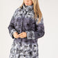 Floral Print Thermal Coat