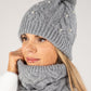 Chunky Knit Hat and Cowl Set