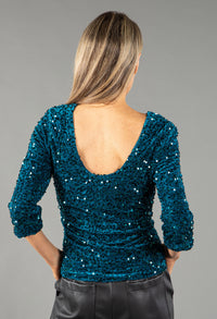 Velvet Sequin Top