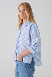 Fokia Striped Blue Shirt