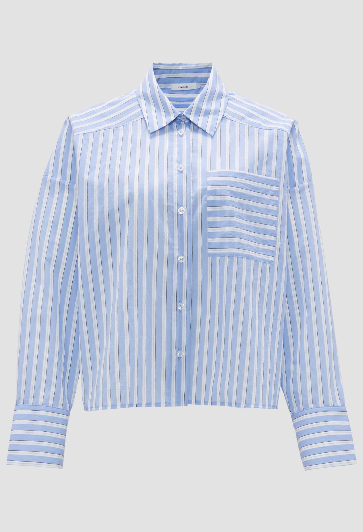 Fokia Striped Blue Shirt