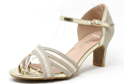 Shimmer Ribbon Heel