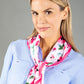 Poppy Print Neck Scarf