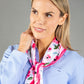 Poppy Print Neck Scarf