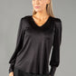 V-Neck Wide Cuff Top