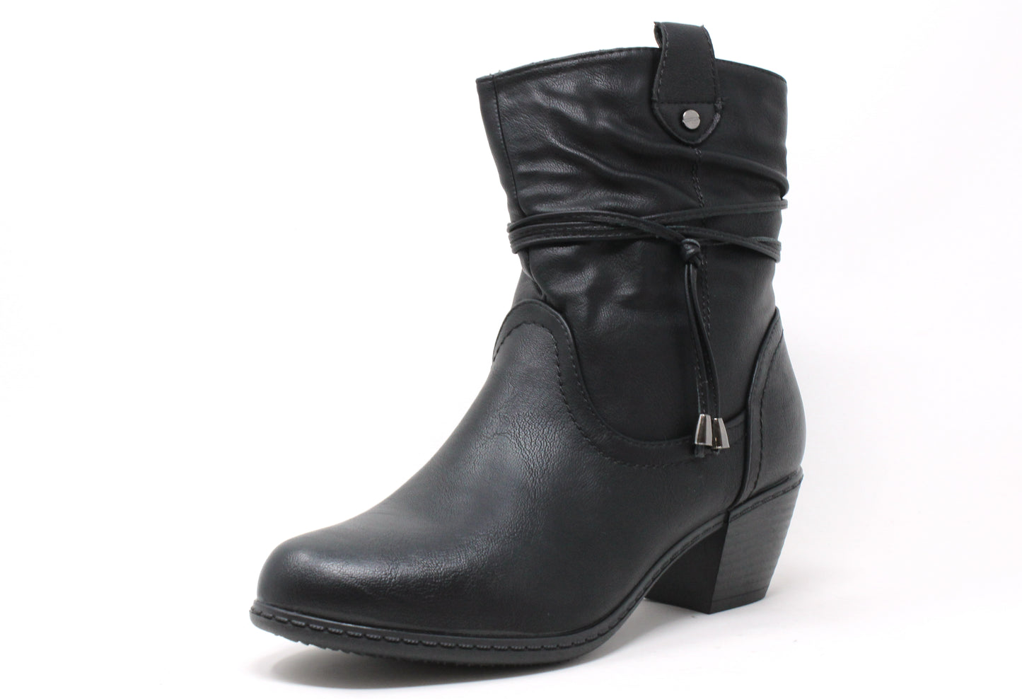 Ruched Ankle Boot