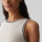 Ribbed jersey tank top ILESSO PREPPY Slim