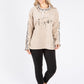 Soft Touch Tie Neck Longline Hoodie