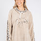 Soft Touch Tie Neck Longline Hoodie