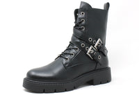 Double Buckle Biker Boot