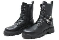 Double Buckle Biker Boot