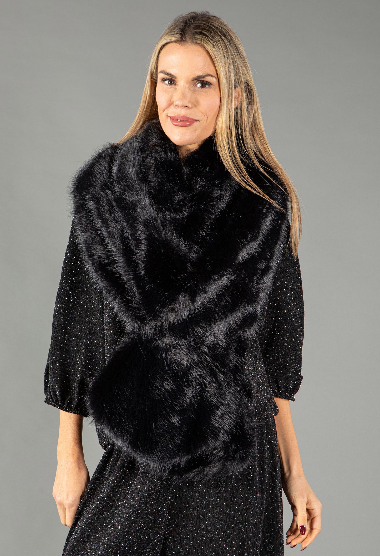 Faux Fur Shawl