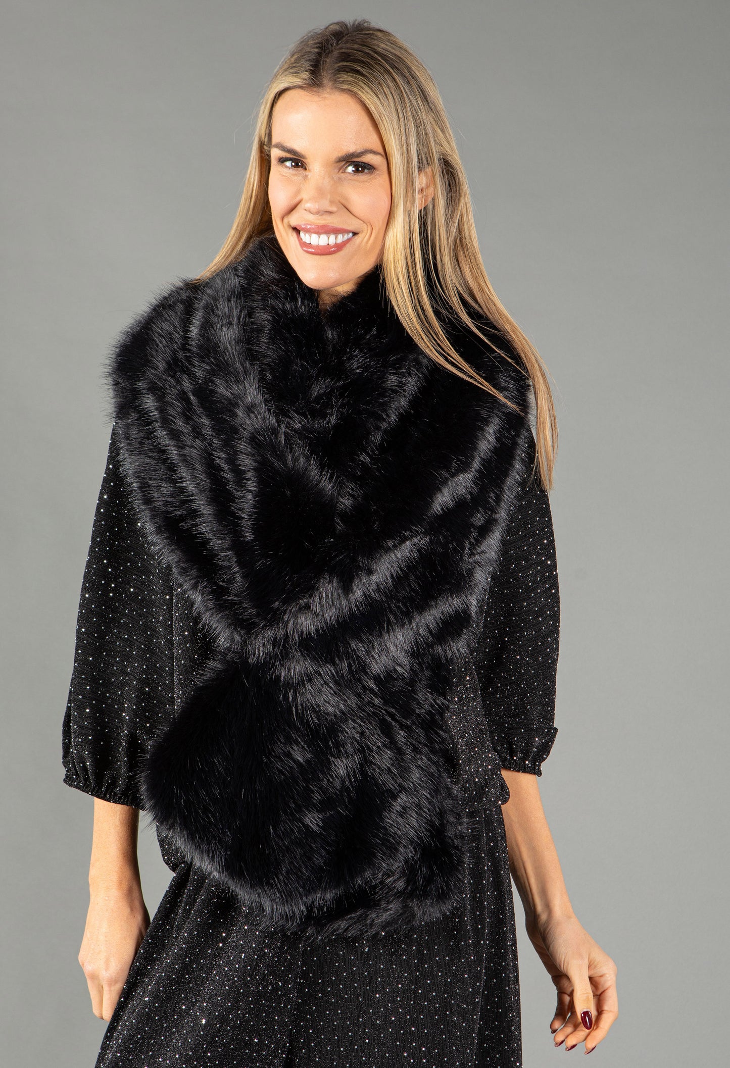 Faux Fur Shawl