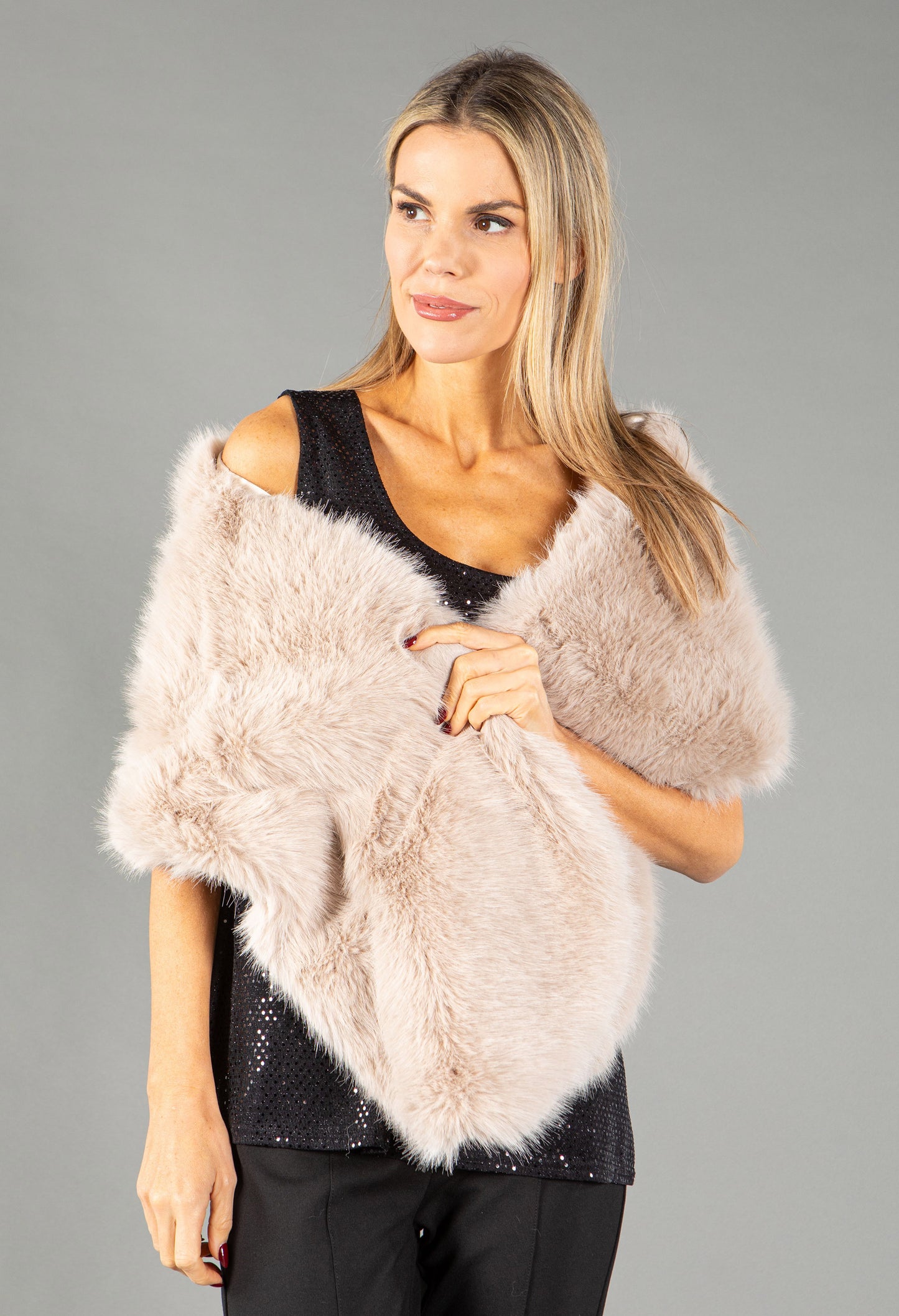 Faux Fur Shawl