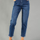 Diamante Detail Taped Leg Jeans