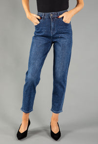 Diamante Detail Taped Leg Jeans