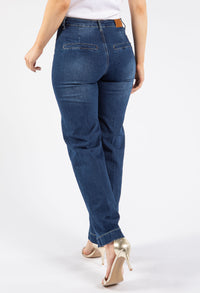 Front Pocket Straight Jeans