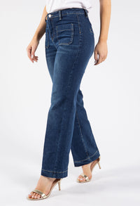 Front Pocket Straight Jeans