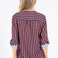 Striped Buttoned Blouse