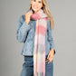 Super Soft Tassel End Check Scarf