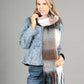 Super Soft Tassel End Check Scarf