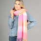 Super Soft Tassel End Check Scarf