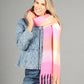 Super Soft Tassel End Check Scarf