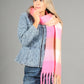 Super Soft Tassel End Check Scarf