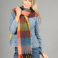 Super Soft Tassel End Check Scarf