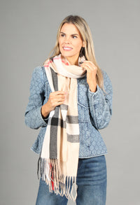 Soft Check Scarf