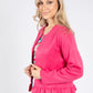 Frill Hem Suedette Jacket