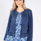 Frill Hem Suedette Jacket