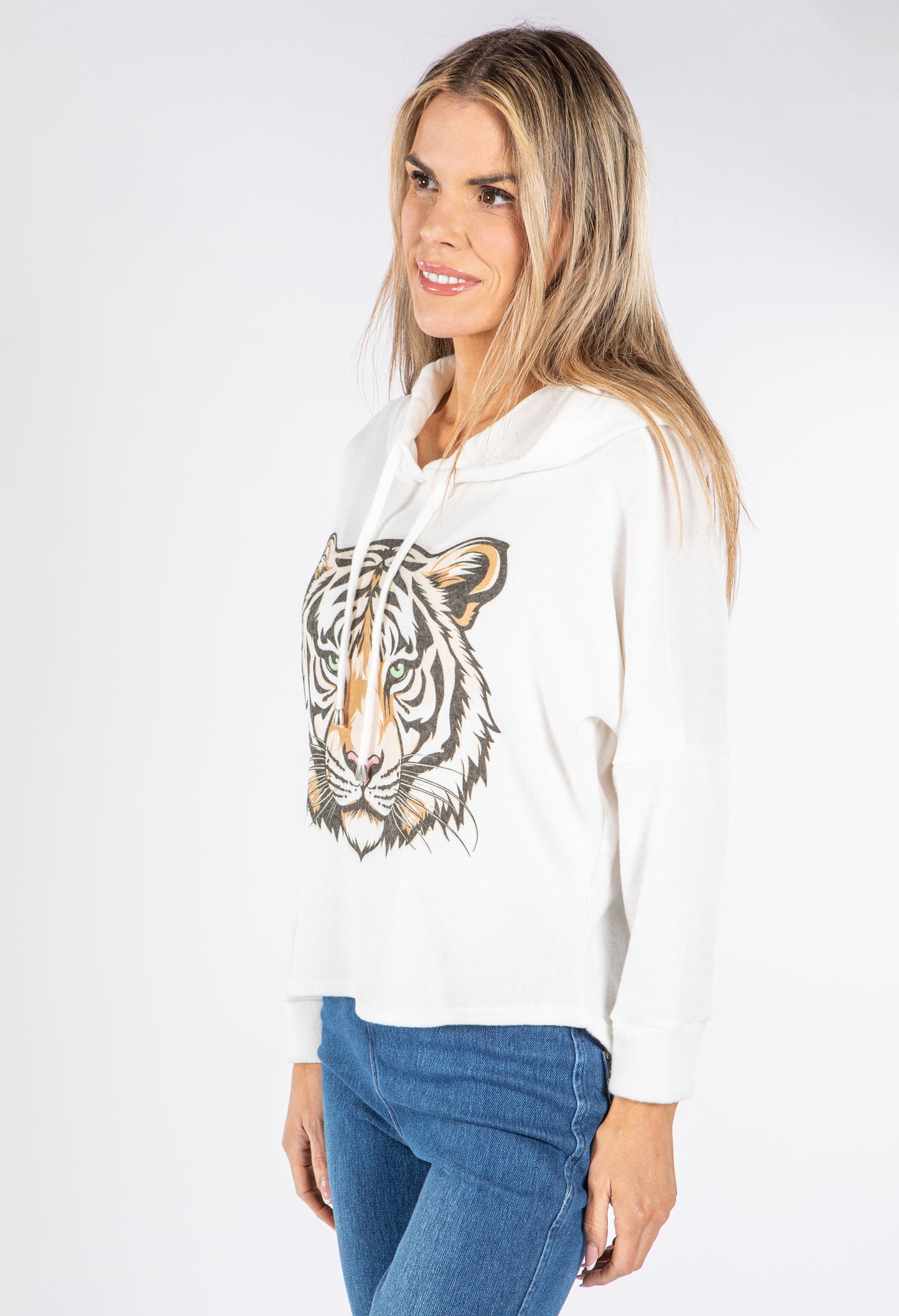 Super Soft Touch Tiger Print Knit