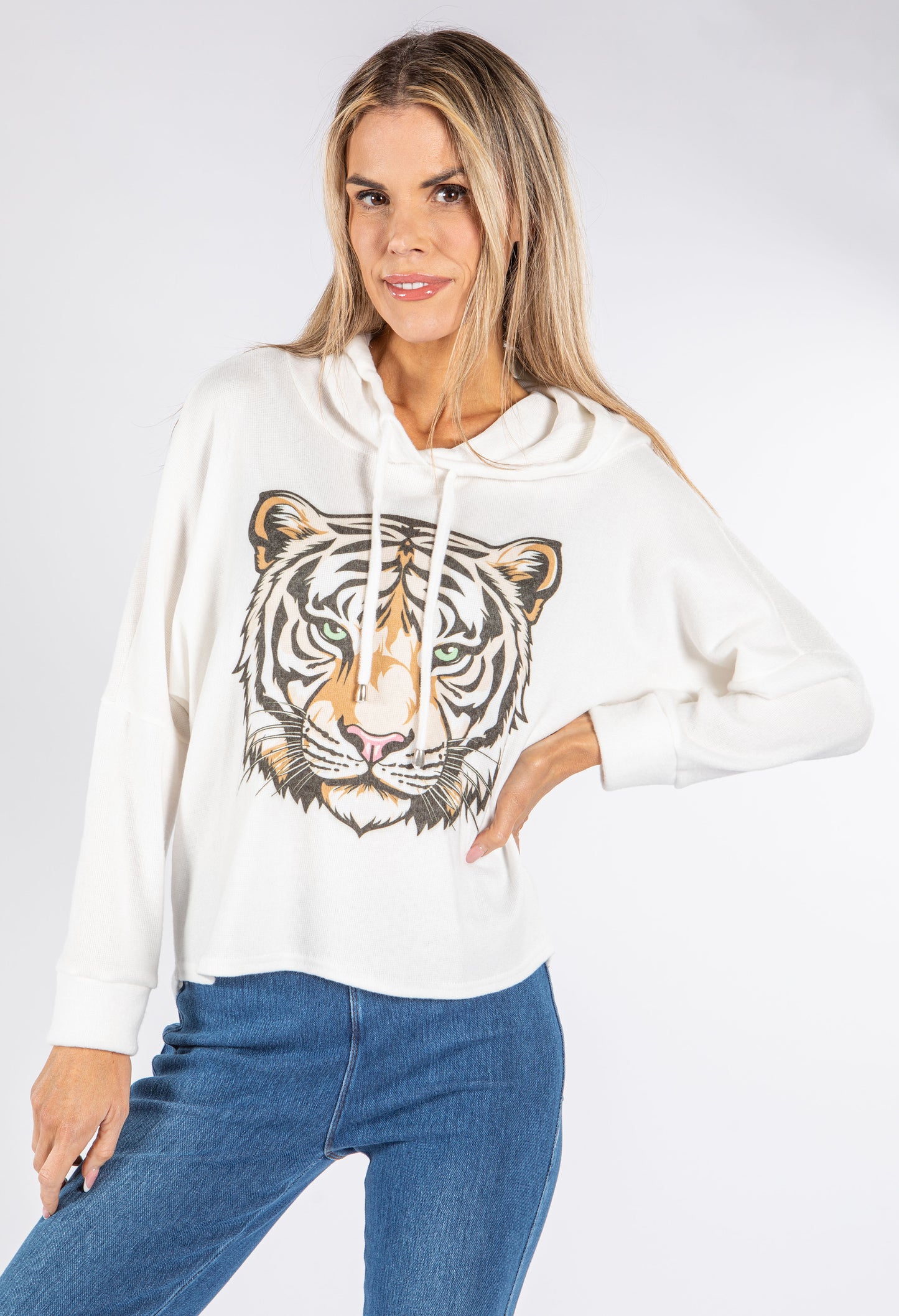 Super Soft Touch Tiger Print Knit