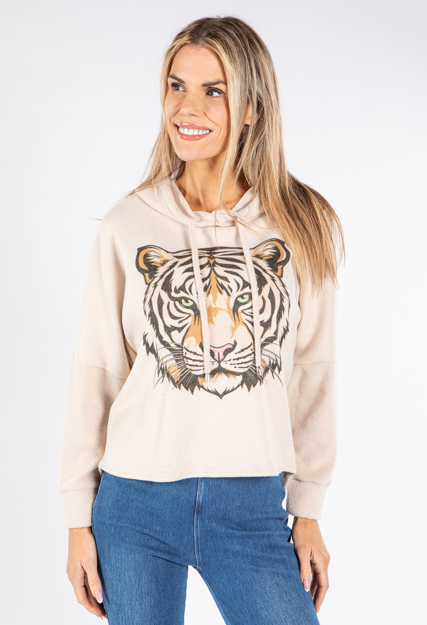 Super Soft Touch Tiger Print Knit