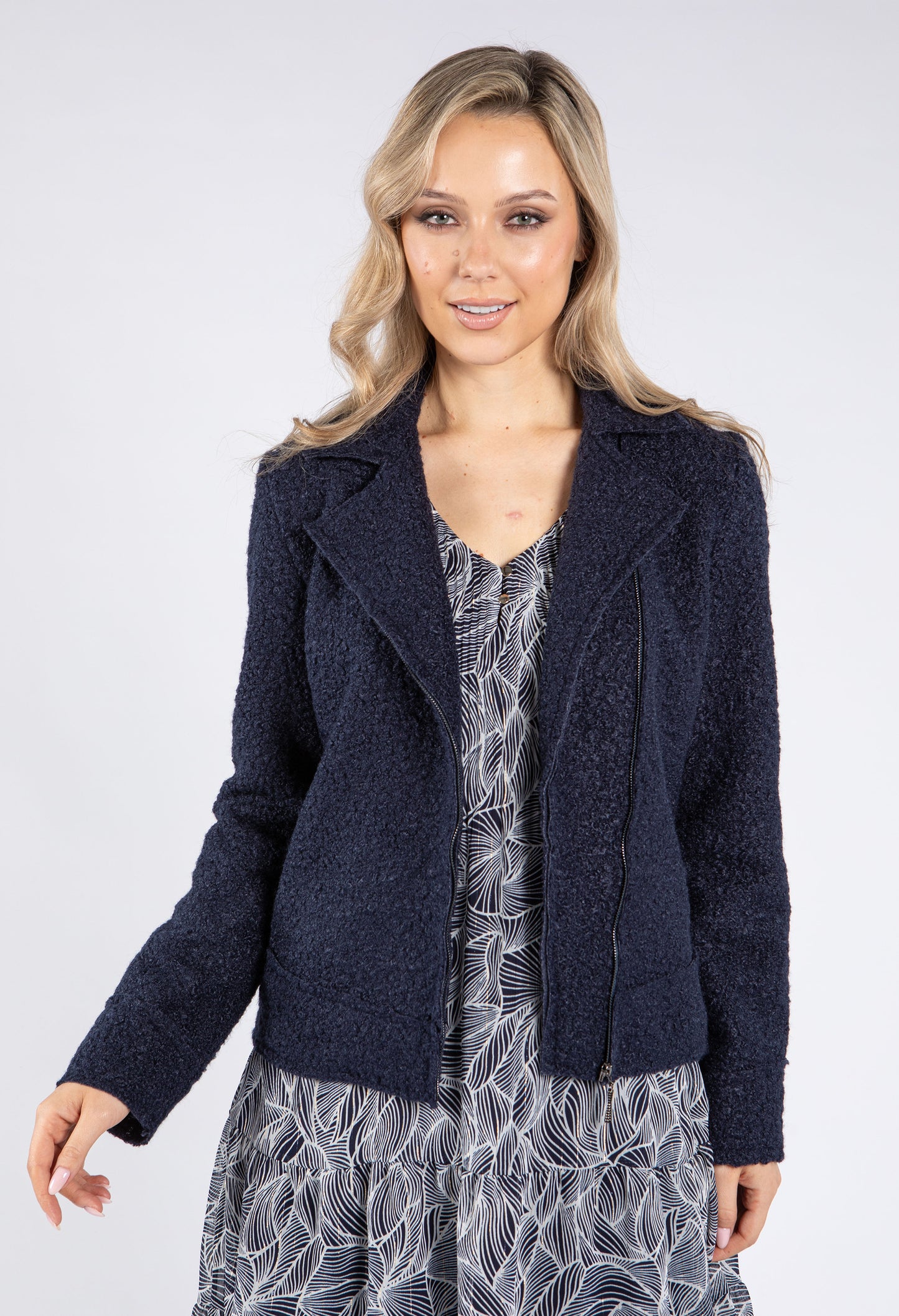 Boucle Biker Jacket