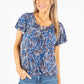 Floral Tropic Print Top