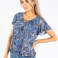 Floral Tropic Print Top