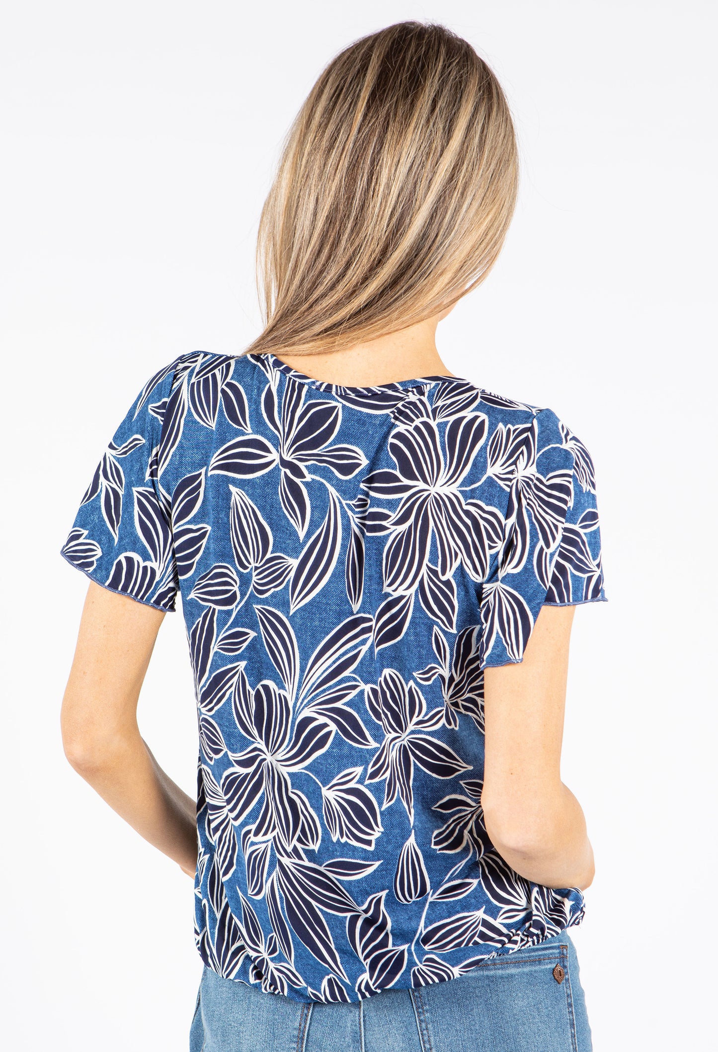 Floral Tropic Print Top