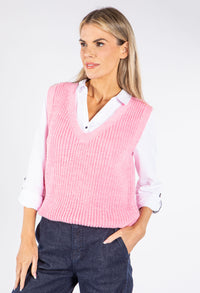 Soft Knit V Neck Vest