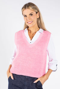 Soft Knit V Neck Vest