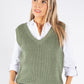 Soft Knit V Neck Vest