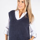 Soft Knit V Neck Vest