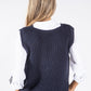 Soft Knit V Neck Vest