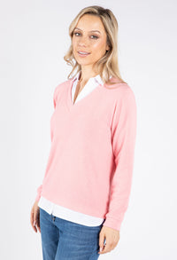 Super Soft Two in One V Neck Pullover