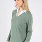 Super Soft Two in One V Neck Pullover